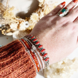 Bloedkoraal bangle