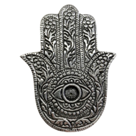 Wierook brander Hamsa hand Zilver