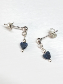 Sodalite hart earring kids