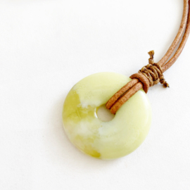 Lemon Jade donut ketting bruin