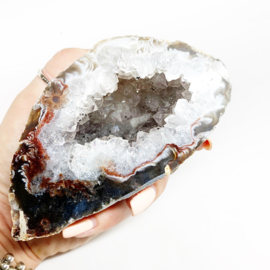 Agaat met Kristal geode 2