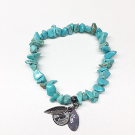 Bracelet anthracite Turquoise