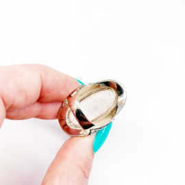 Rozenkwarts ring ovaal