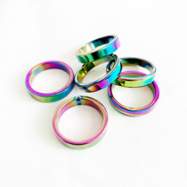 Rainbow Hematiet ring