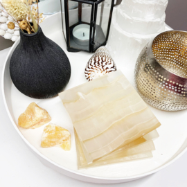 Onyx in Amber coaster set-1