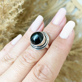 Obsidiaan ring high