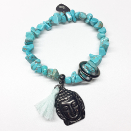 Bracelet anthracite Turquoise