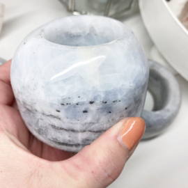 Blauwe Calciet waxine