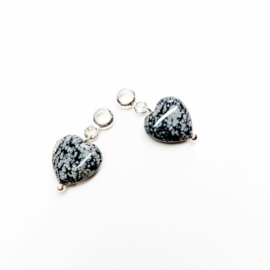 Creoolhanger Obsidiaan hart