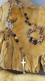 Rosary Rhodonite/Obsidian