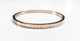 Stainless Steel bracelet rose thin "Inspire"