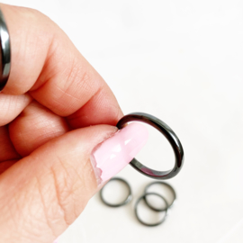 Hematiet edelsteen ring
