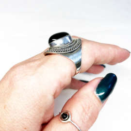 Onyx Boho ring