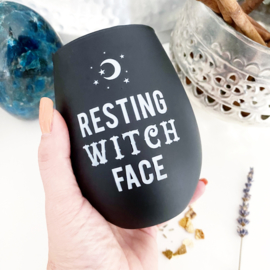 Resting witch face glas