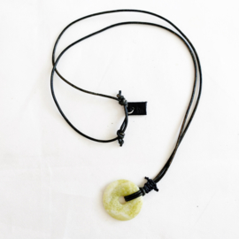 Lemon Jade donut ketting zwart