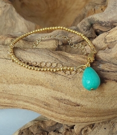 Bracelet Jade aqua