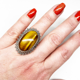 Tijgeroog ring Soleil