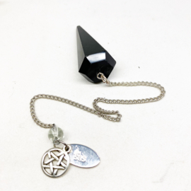 Obsidiaan pendel pentagram
