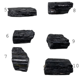 Zwarte toermalijn ruw