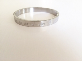 Bracelet Stainless steel "listen to the whisper....