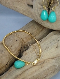 Armband Jade aqua