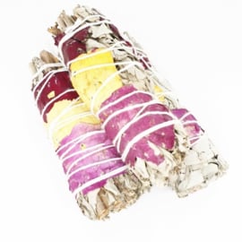 Witte Salie met rozenblaadjes