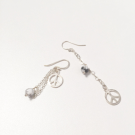 Howlite dissimilar earrings