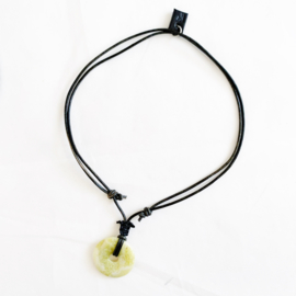 Lemon Jade donut ketting zwart