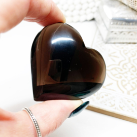 Edelsteen hart Morion