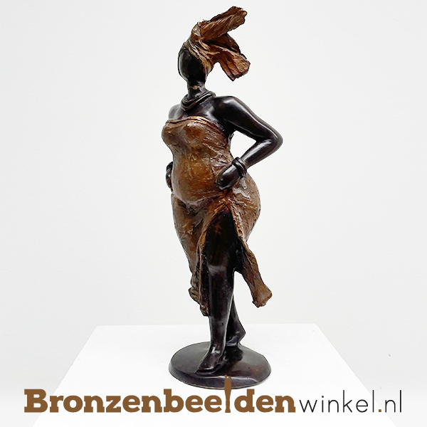 Afrikaans beeld "Jamila" 33 cm bbwDV03GR35