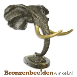 Bronzen olifanten kop BBWXX70