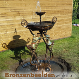 Bronzen fontein met klassieke danseressen BBW8004
