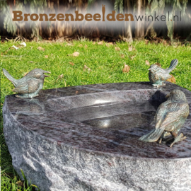 Vogeldrinkschaal Orion met 3 vogeltjes BBWR42049