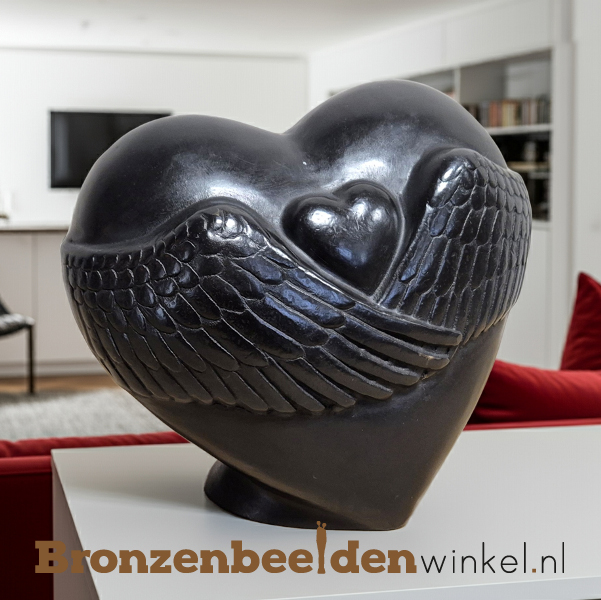 Urn voor thuis "Hart met vleugels" BBW0658br-db