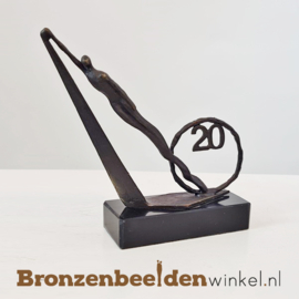TOP 20 jaar bestaan bedrijf cadeau "De mijlpaal" met jaartal 20