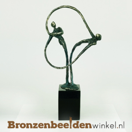 NR 2 | 14 jaar getrouwd cadeau "Verbonden" - groene patina BBW004br37g