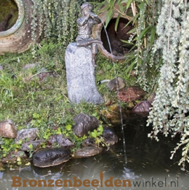 Bronzen tuinbeeld "Jan met fluit" BBWR891244