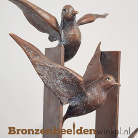 Groot sculptuur met 5 vogels BBW60226