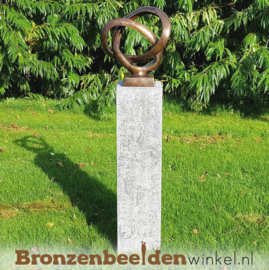 NR 2 | Cadeau vrouw 68 jaar "Abstracte Trouwringen" BBW91234br