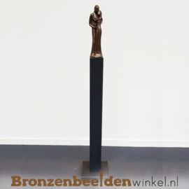 Bruiloft kado "Hem en Haar" op sokkel BBW001br08OS