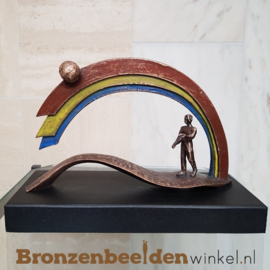 Kunst beeld "De Regenboog" voor in huis BBW85384