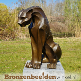 Bronzen jaguar beeld BBW2256