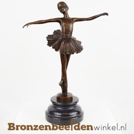 Ballerina beeldje brons BBWVG80