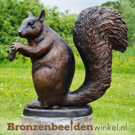 Beeld eekhoorn brons BBW2210br