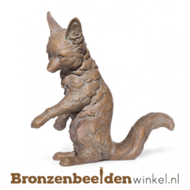 Bronzen vos beeld BBW37220