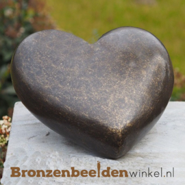Bronzen urn in hartvorm BBW0699br