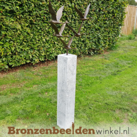 NR 7 | Bronzen beeld Amsterdam ''De 5 ganzen'' BBWF5G