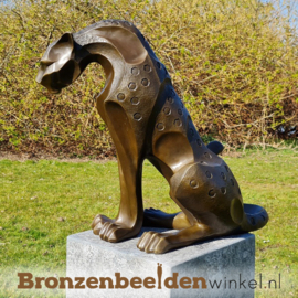 Bronzen jaguar beeld BBW2256