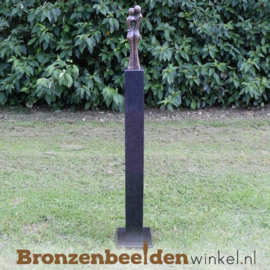 Bronzen liefdespaar tuinbeeld - Kleine Versie BBW0718br