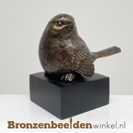 Grote mus beeldje voor as in brons BBW00243